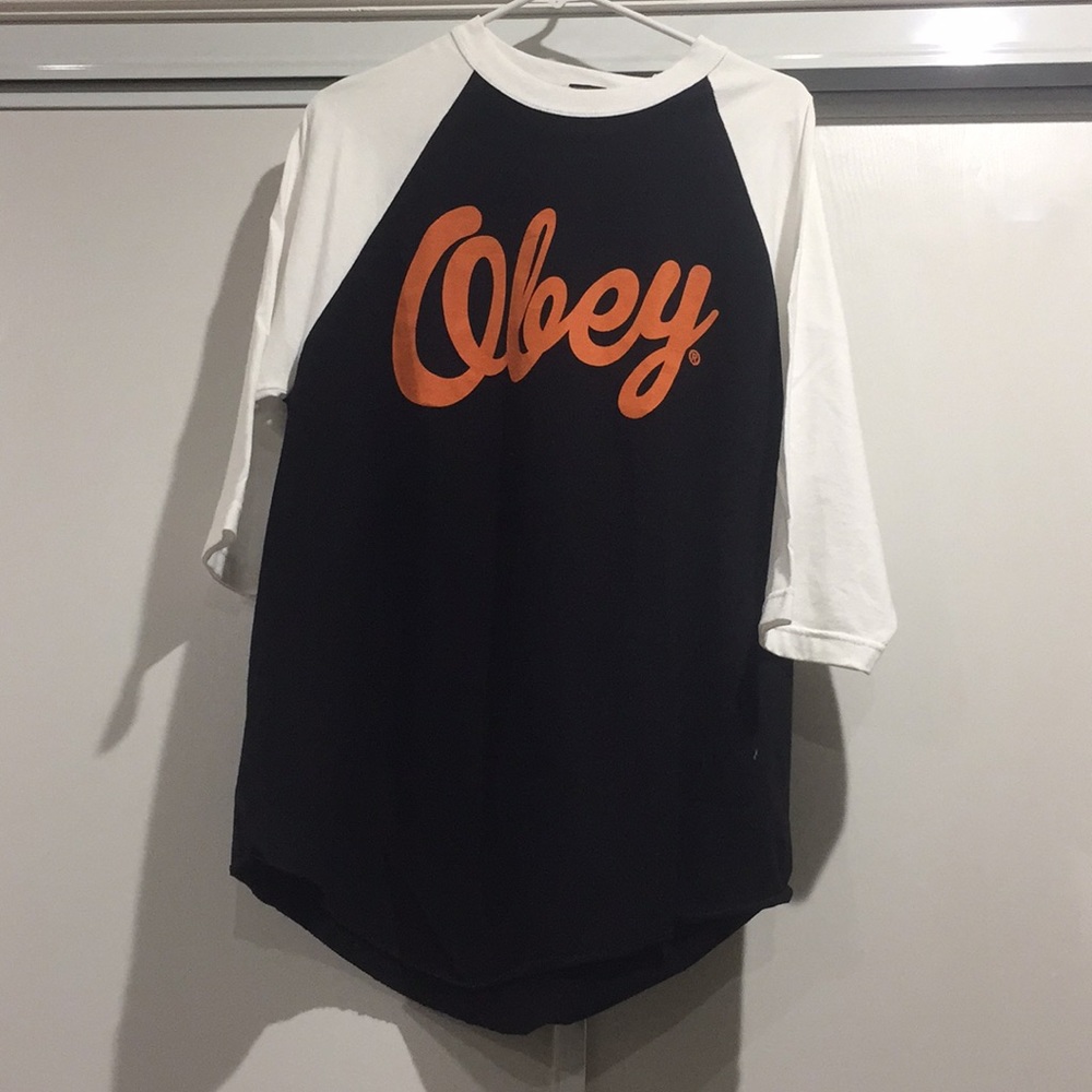 Obey baseball tee